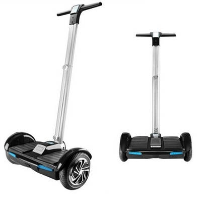 Customized White Stand Up Electric Scooter , Self Balancing Scooter With Handle