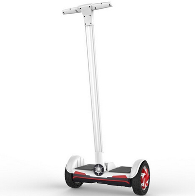Customized White Stand Up Electric Scooter , Self Balancing Scooter With Handle